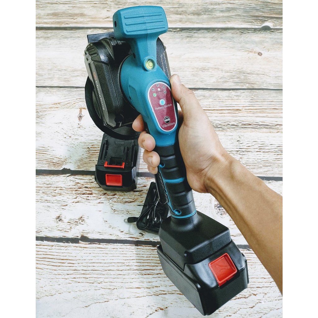 SV Máy rung ốp lát gạch men, máy đầm rung dùng pin 18V - 21V  5 cấp rung