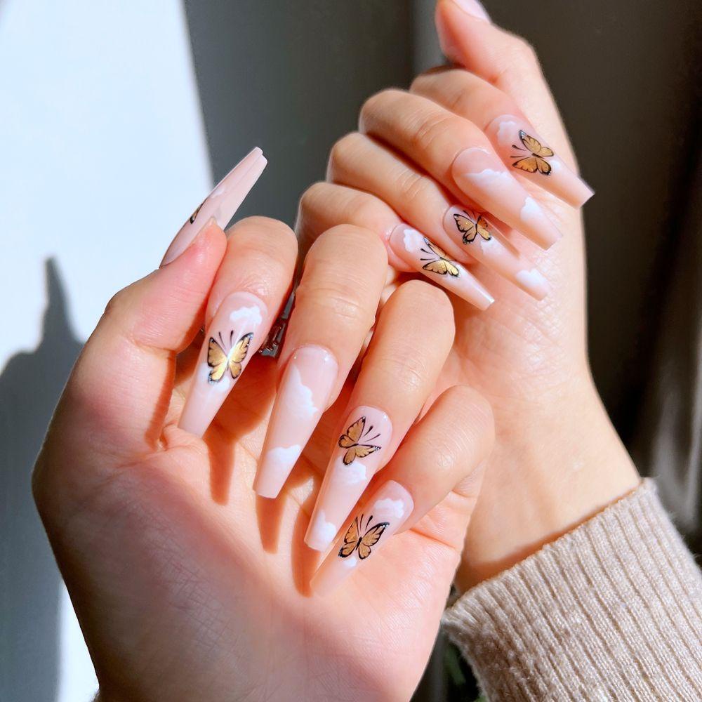 XIANTIN Bộ 24 Móng Tay Giả Che Phủ Toàn Diện