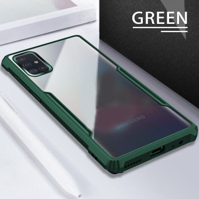 Ốp điện thoại acrylic chống sốc & rơi 4 góc + giá đỡ cho Samsung Galaxy A10/s A20/s A30/s A50/s S10 S20+ U Note 9 8