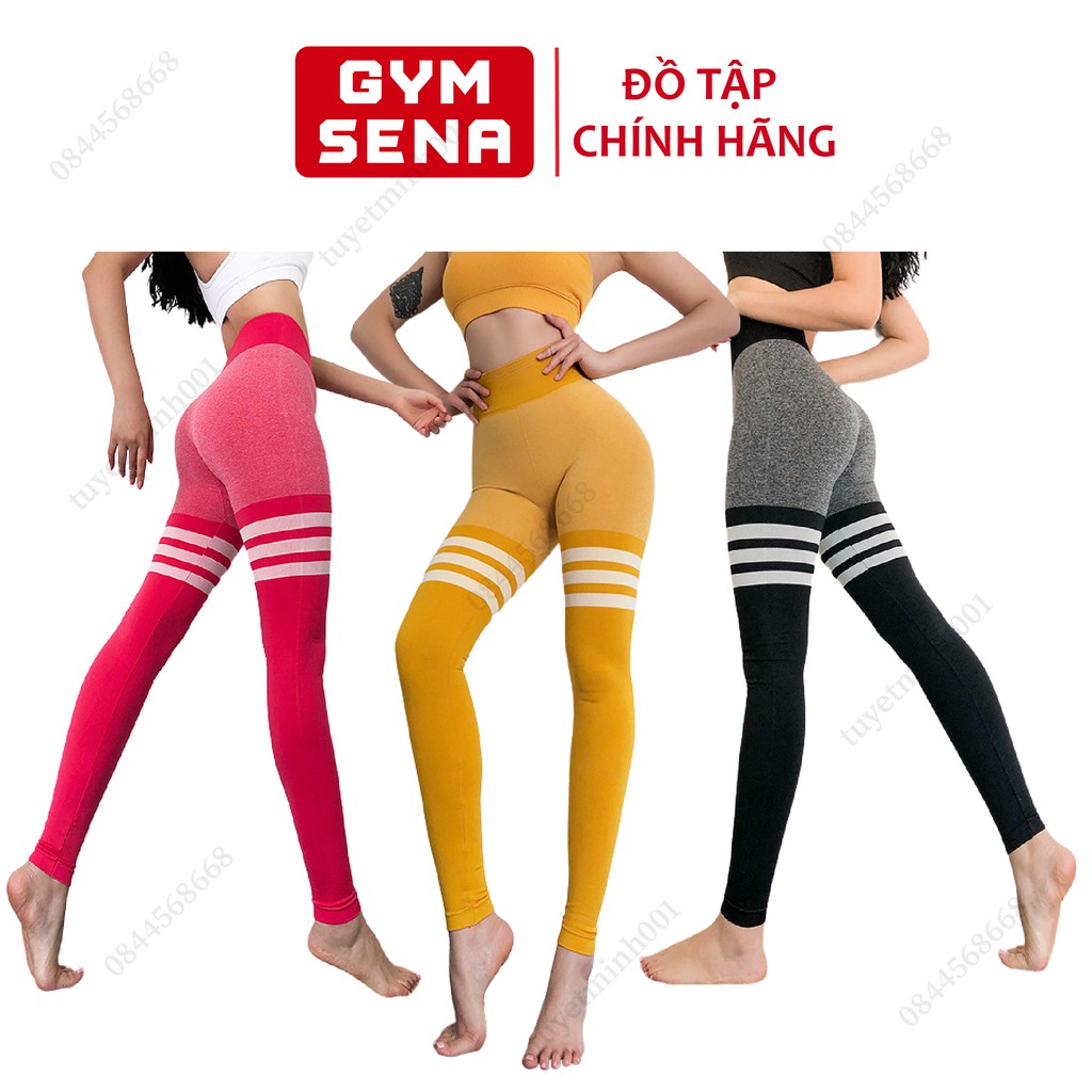 Quần Bombshell Tập Gym Yoga Cạp Cao Nâng Mông, Co Giãn 4 Chiều