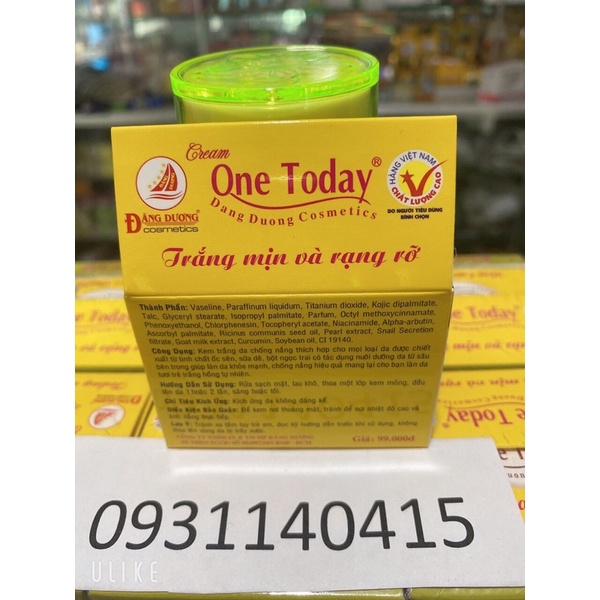 Kem ốc sên one today trắng da chống nắng 9g