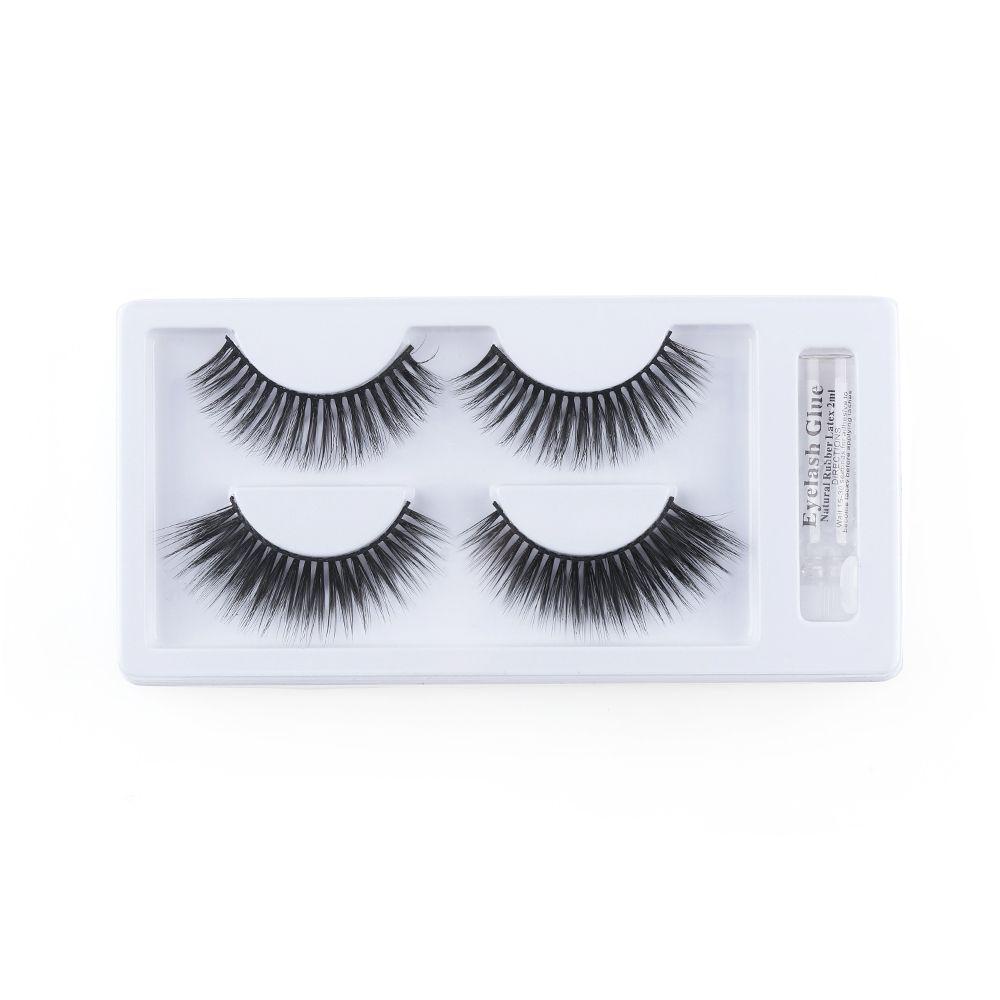 Bộ 2 Cặp Lông Mi Giả Kèm Keo Dán Có Thể Tái Sử Dụng