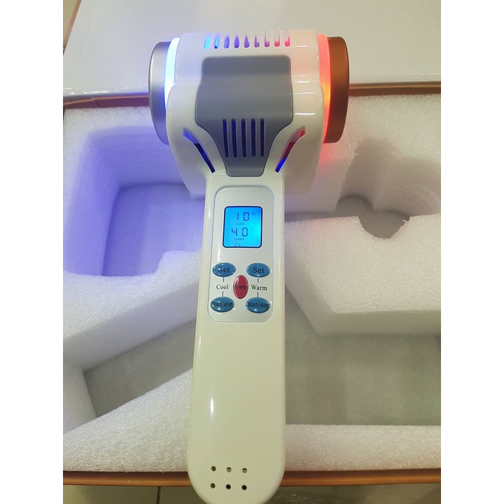 Máy búa nóng lạnh spa, điện di, đẩy tinh chất có đèn