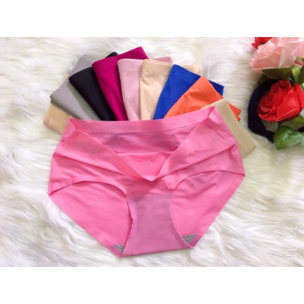 Combo 5 Quần lót nữ su đúc không đường may nhẹ, mềm, mát, đẹp