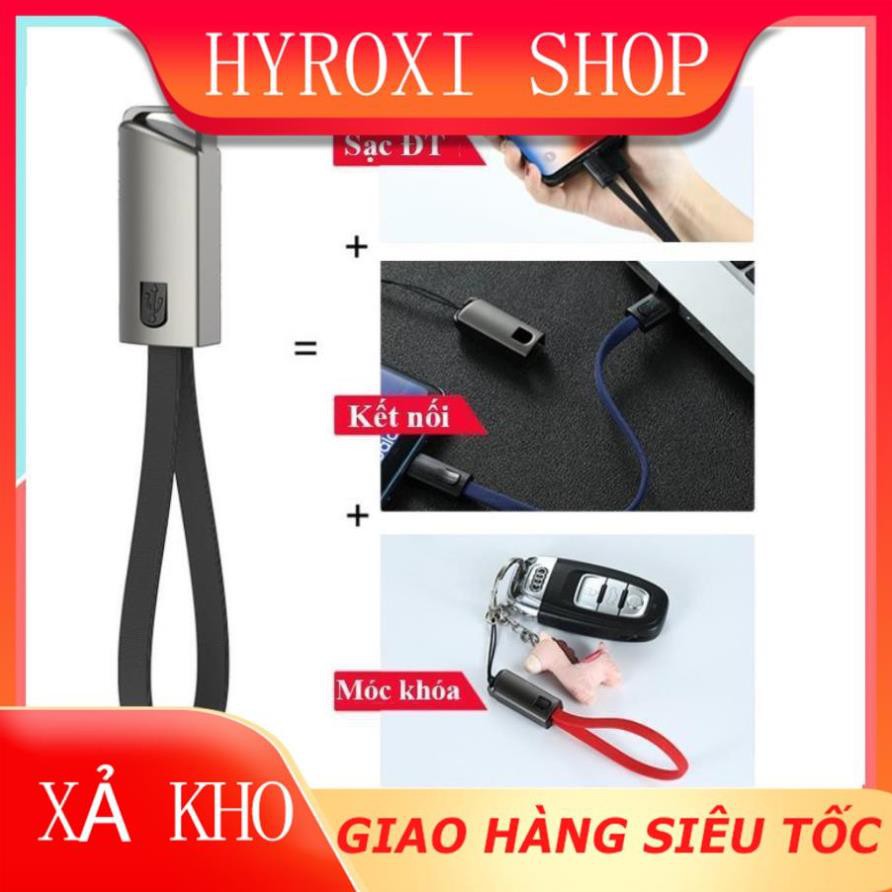 Cáp sạc iPhone Lightning – Type C – Micro USB loại ngắn 20 cm mẫu 2 HYROXISHOP