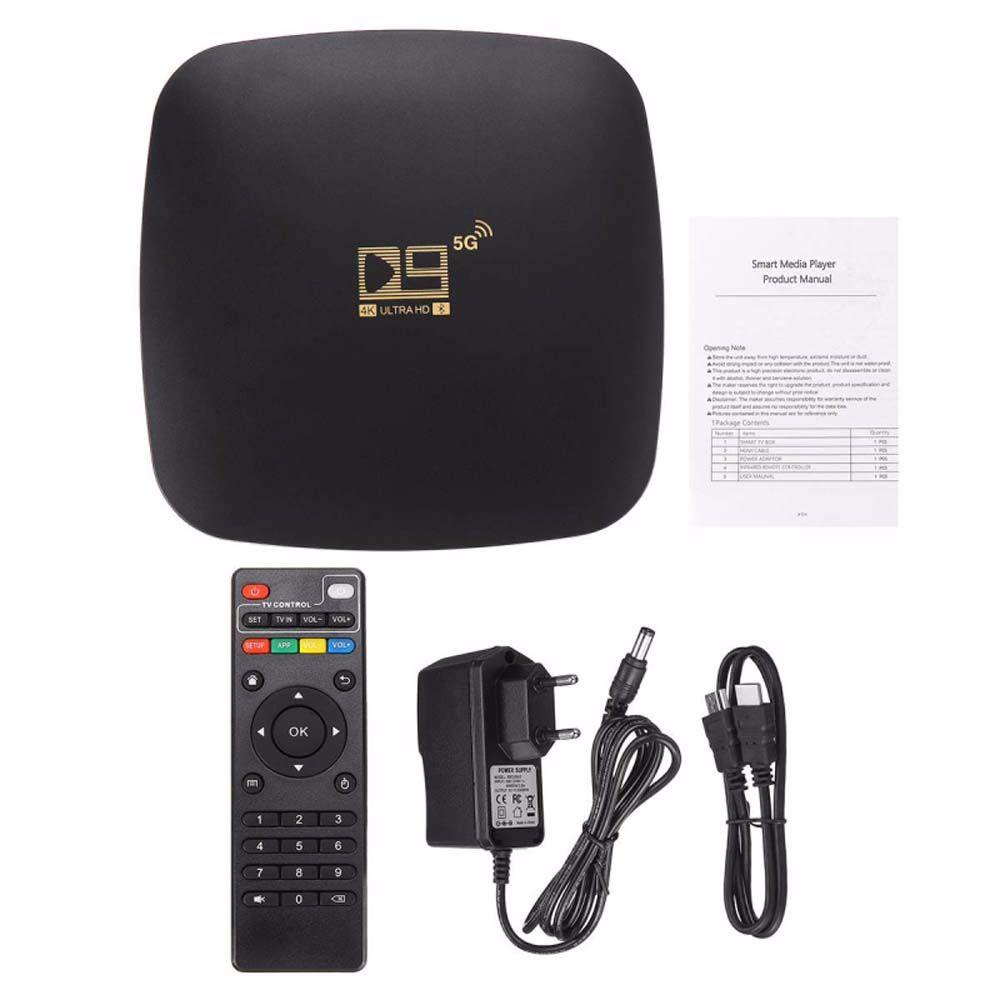 Đầu NhậN TV Box Bluetooth 4.1 2GB 16GB 905 Core TV Android 10.0 KèM Phụ KiệN