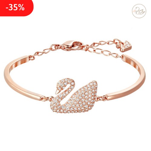 Vòng đeo tay Swarovski thiên nga vàng đính pha lê cao cấp