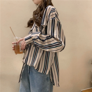 Áo Sơ Mi Nữ Oversize Kẻ Sọc 40855