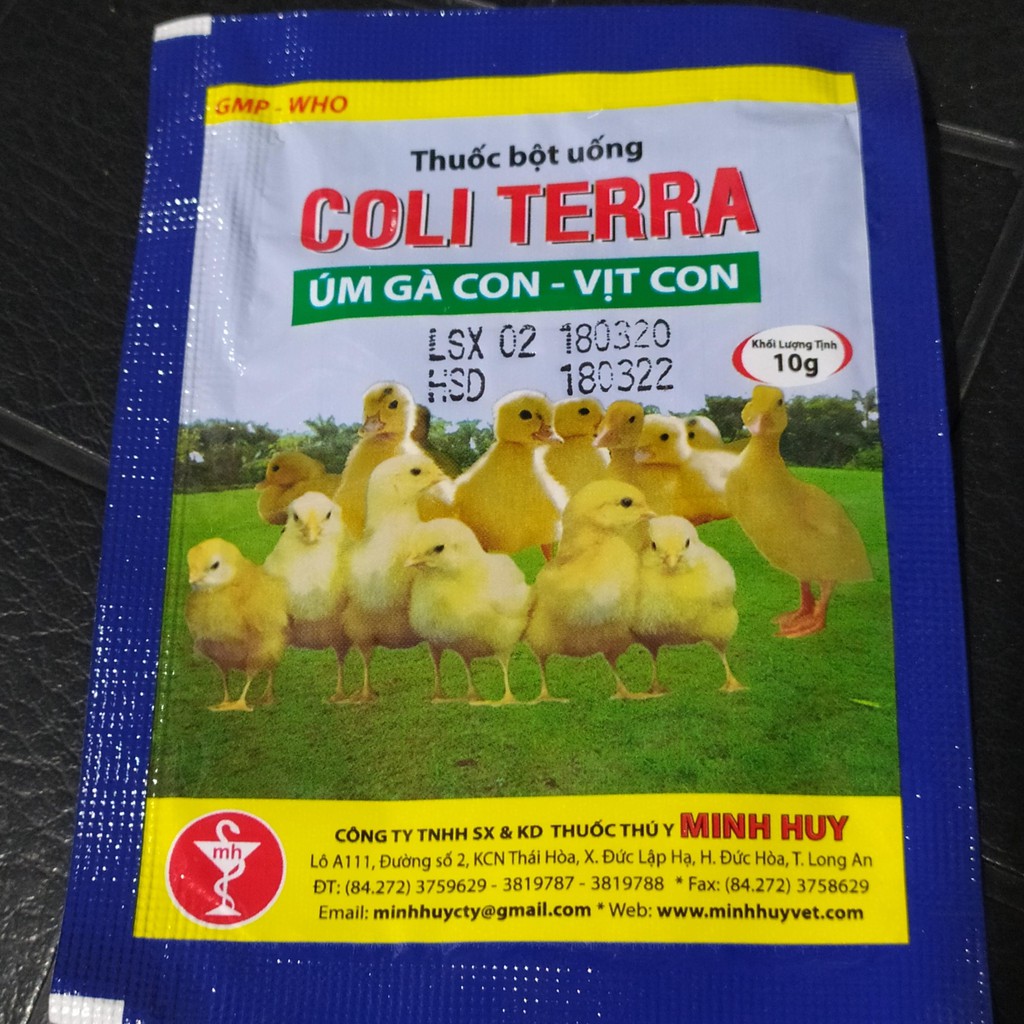 Thuốc úm gà vịt con mới nở COLLI TERRA 10g