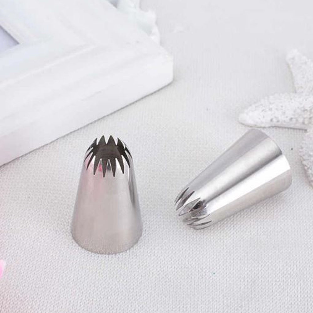 Set 3 Vòi Bắt Bông Kem 6B Bằng Thép Không Gỉ Chuyên Dụng Cho Làm Bánh