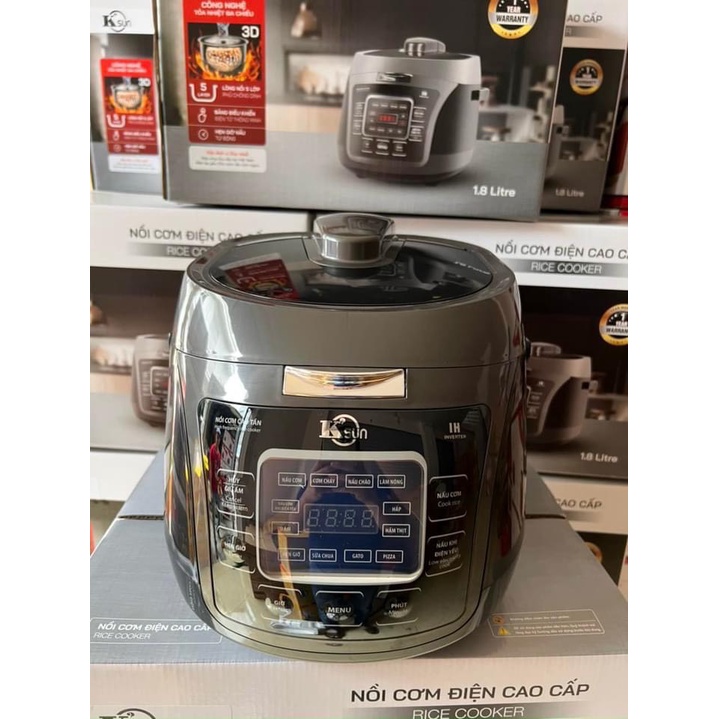 NỒI CƠM ĐIỆN CAO TẦN K'SUN KS-1889, DUNG TÍCH 1.8L - HÀNG VIỆT NAM VỚI CÔNG NGHỆ TIÊN RIẾN TỪ NHẬT BẢN