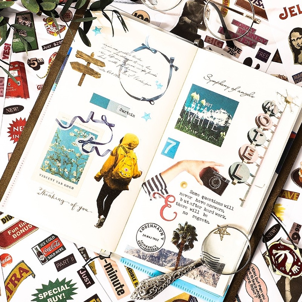 Set 20 Sticker Giấy Hình Viên Đạn Trang Trí Sổ Tay/Album DIY