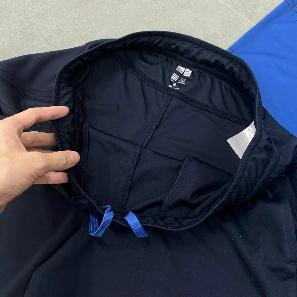 Bộ quần áo hè Uniqlo xanh dương kẻ ô vuông - Thời Trang Thể Thao WinMax