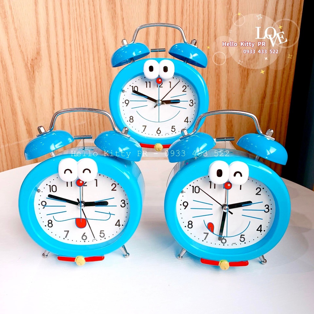 Đồng hồ báo thức có đèn Doremon Doraemon