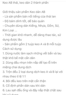 Keo AB thái