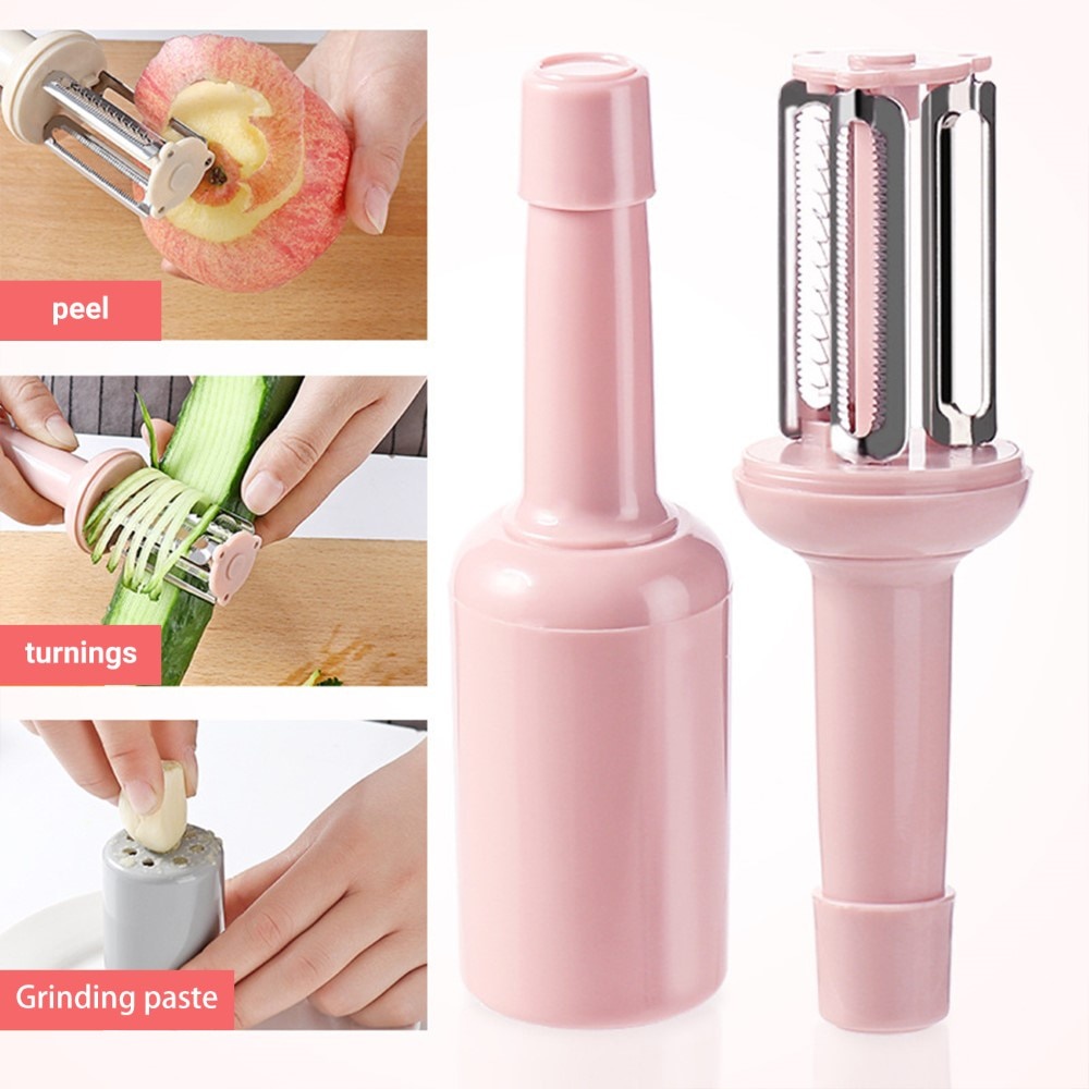 Dụng Cụ Bào Sợi Củ Quả Ba Trong Một Bằng Thép Không Gỉ Đa Năng