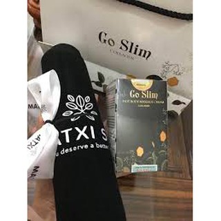 Kem tan mỡ go slim kèm đai nịt bụng