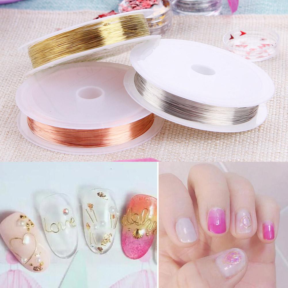 Cuộn dây đồng dán trang trí móng tay nghệ thuật