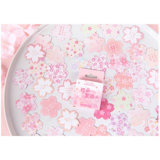 Bộ hình dán Sticker Anh Hoa Trữ Ngữ 45 miếng đáng yêu trang trí tranh, sổ tay, planner