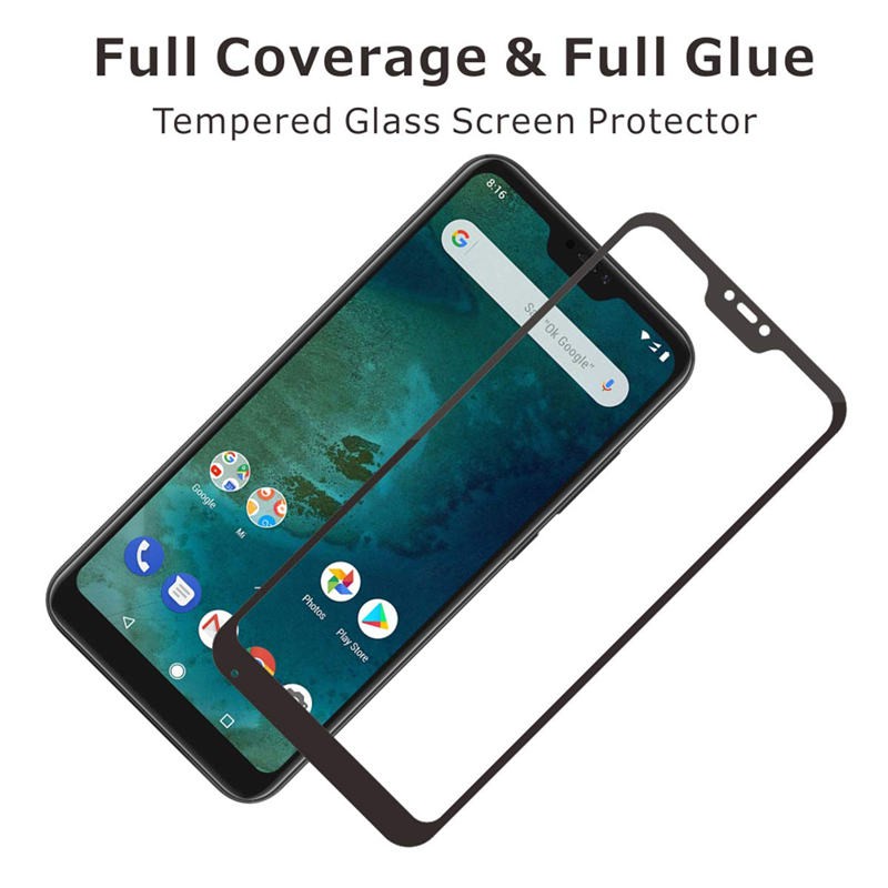 2 Kính Cường Lực Bảo Vệ Toàn Màn Hình Cho Xiaomi Mi A2 lite MiA2 A2lite