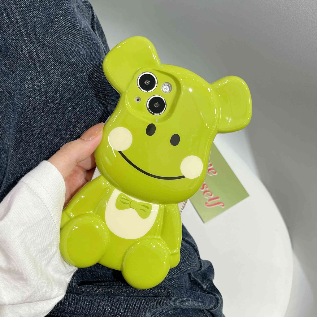 Ốp điện thoại hình gấu 3D dễ thương thích hợp cho IPhone13Pro IPhone X 11 12 13Pro Max
