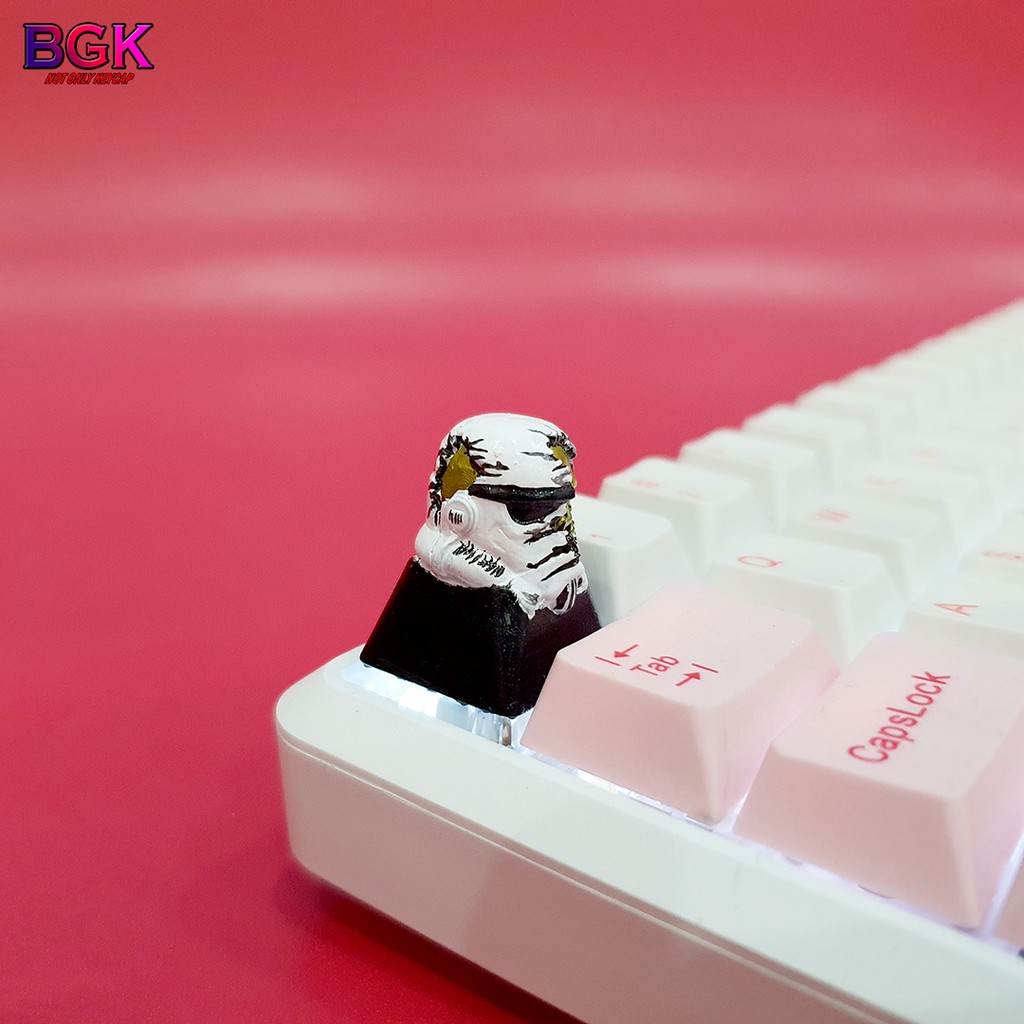 Keycap Lẻ Death Trooper trong Star War Cực Đẹp ( keycap resin độc lạ )( Keycap Artisan )