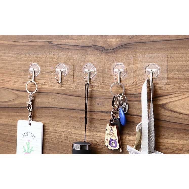 Miếng dán cường lực trong suốt- Móc dán tường