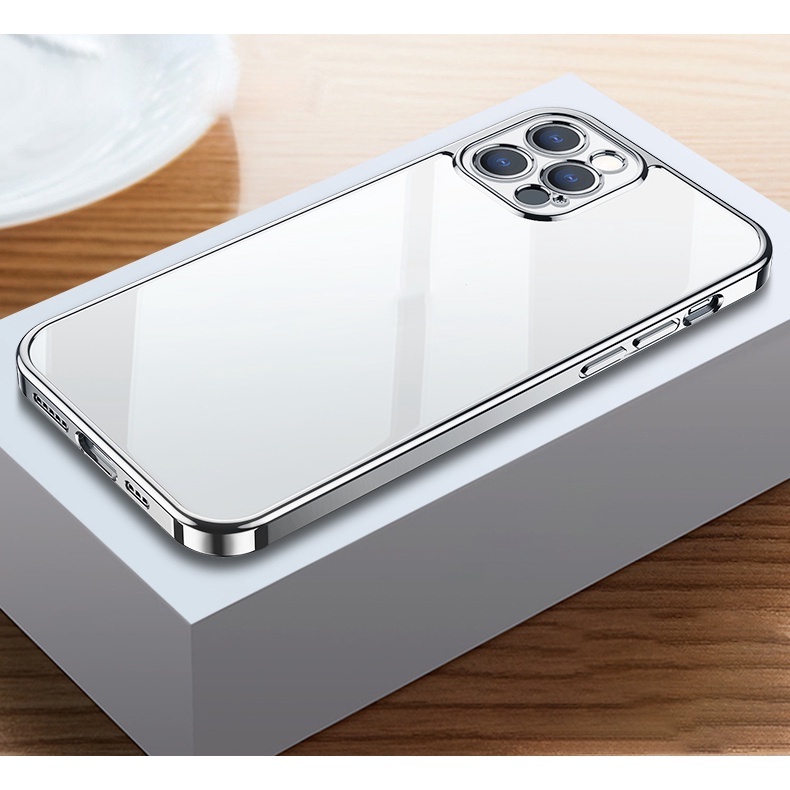 Ốp Điện Thoại Silicon Trong Suốt Cho IPhone 13 11 Pro MAX X XS MAX Xr 7 8 Plus