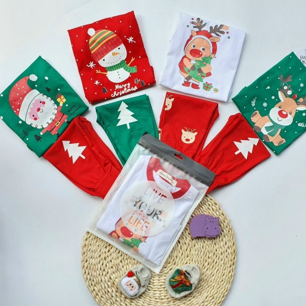 Đồ Giáng Sinh Cho Bé 💖 Bộ NOEL Minky Mom Cho Bé Trai Bé Gái 💖 Chất Cotton 100% dày dặn và giử ấm tốt cho bé . . | BigBuy360 - bigbuy360.vn