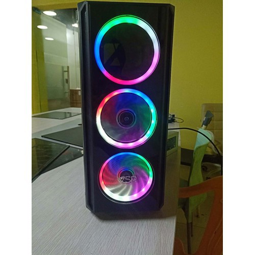 Case VSP V3 607 Gaming Trong Suốt mới full box