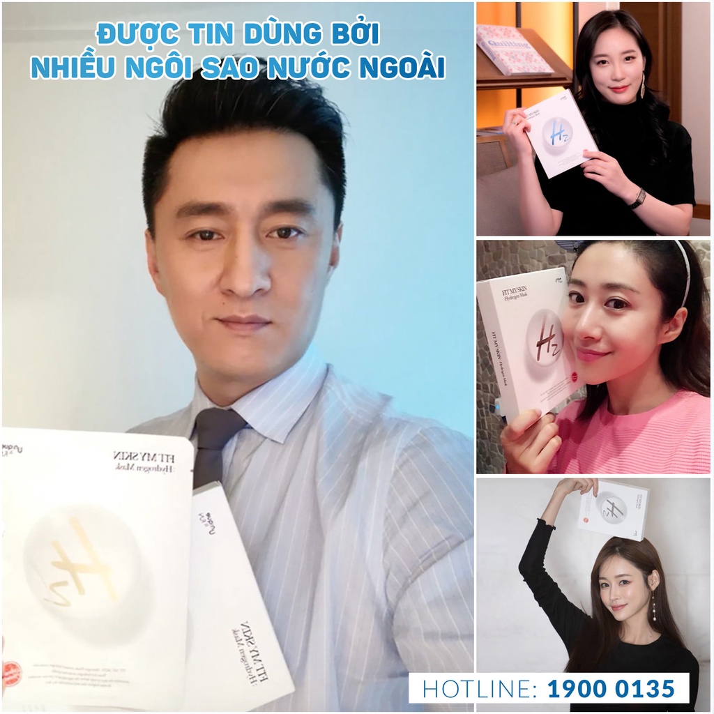 MẶT NẠ GIẤY TINH CHẤT HYDROGEN FIT MY SKIN, CẤP ẨM CHUYÊN SÂU, PHỤC HỒI DA, MỜ THÂM NÁM