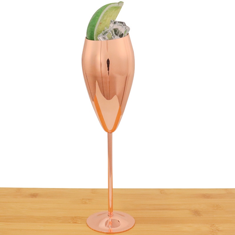 Ly Thủy Tinh Uống Rượu Vang Bằng Thép Không Gỉ 304 Cao Cấp Kính