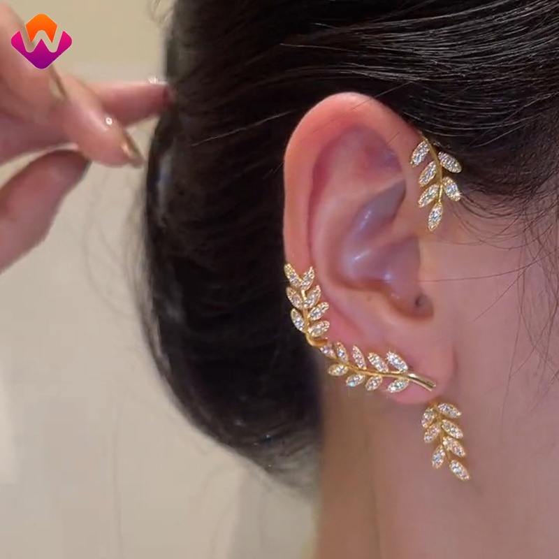 Khuyên Tai Hình Lá Có Thể Tháo Rời Dành Cho Nữ