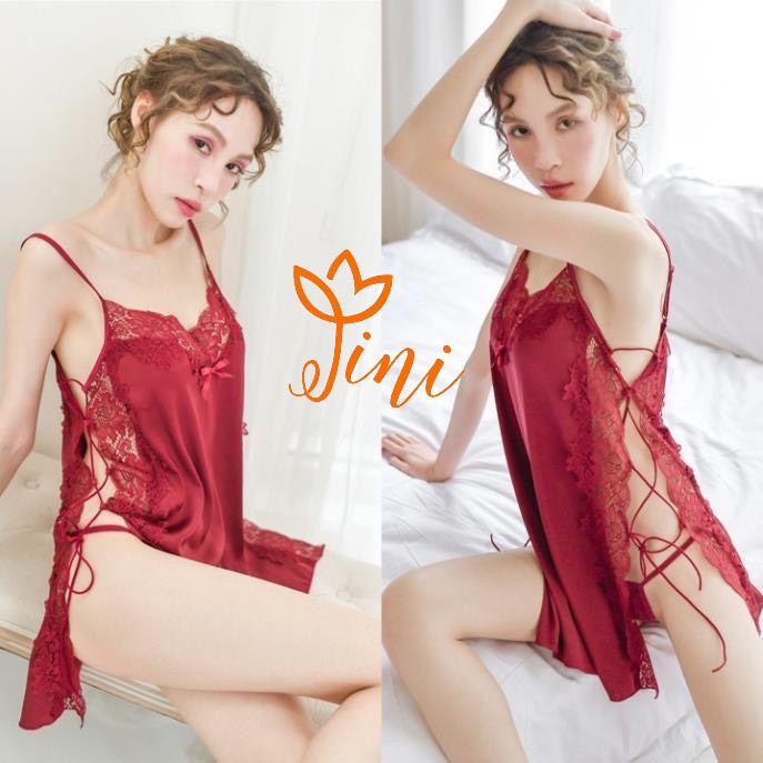 Đầm Ngủ Sexy Vải Satin Quảng Châu - Gợi Cảm Tôn Dáng
