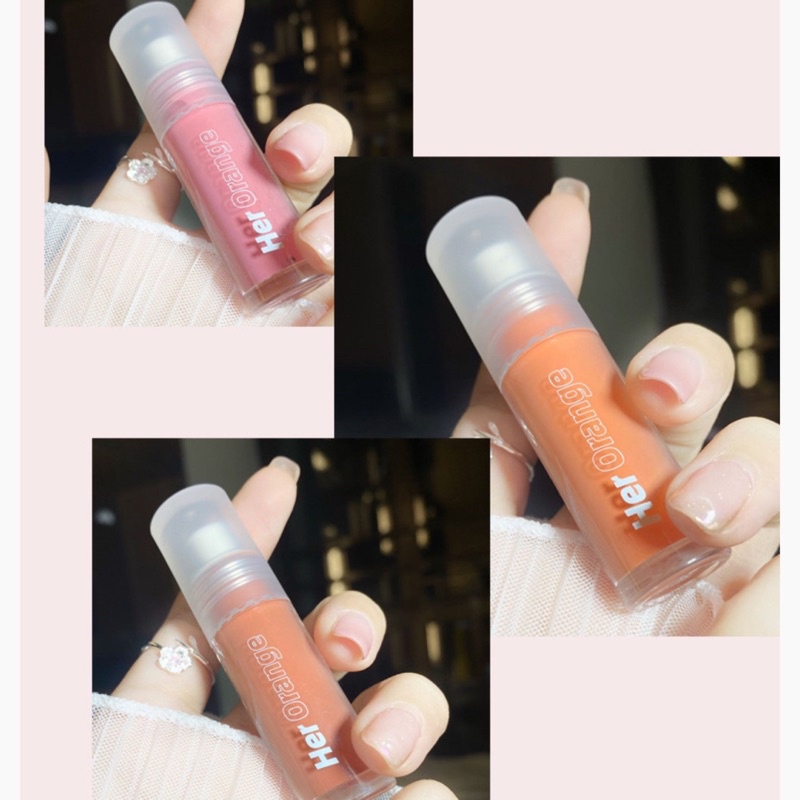 kem má HERORANGE Monochrome Liquid Blush, Nude Pink, Orange Rouge, Sun Red