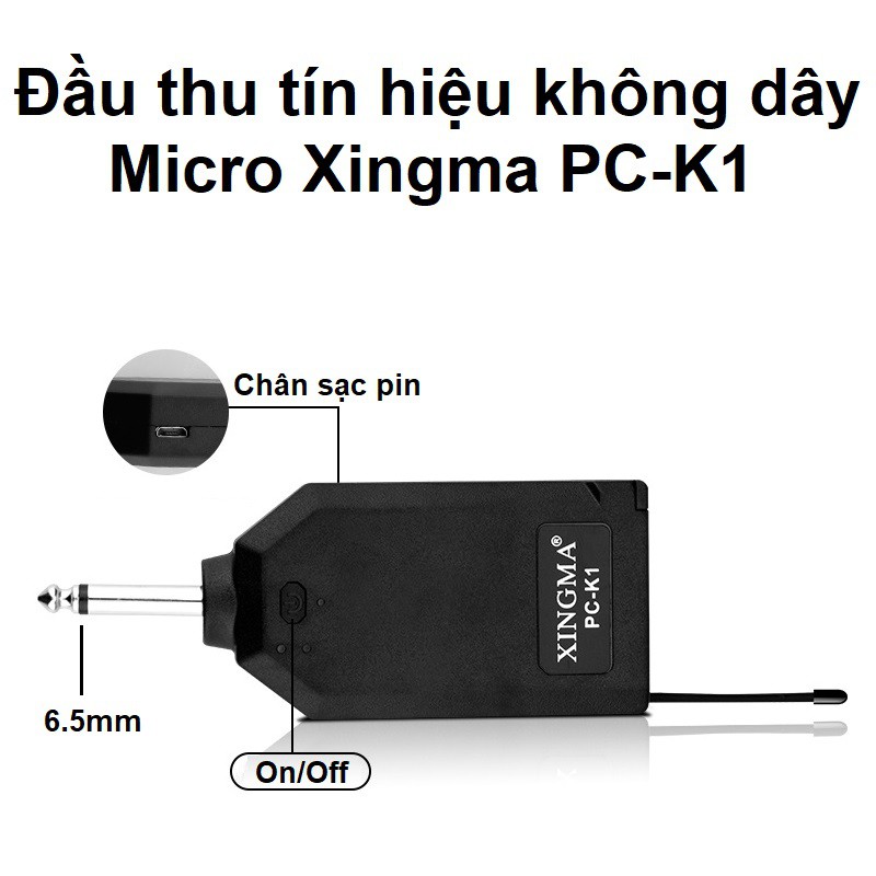 [Mã ELHACE giảm 4% đơn 300K] Micro không dây Xingma PC K1 - Micro karaoke không dây cao cấp Xingma PC-K1