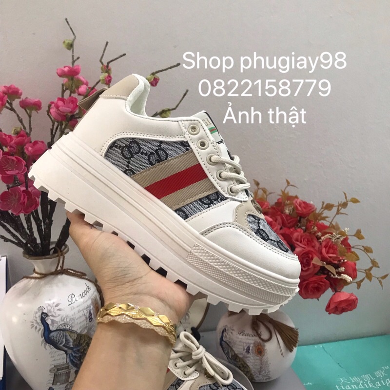 Giầy thể thao đế độn nâng chiều cao 8cm hàng nhập Quảng Châu rất đẹp  kèm Ảnh thật