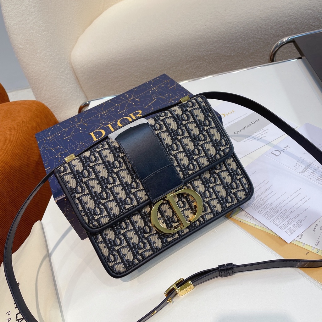 QRHX Dior Montaigne crossbody Women's Classic shoulder bag underarm bag  2022
