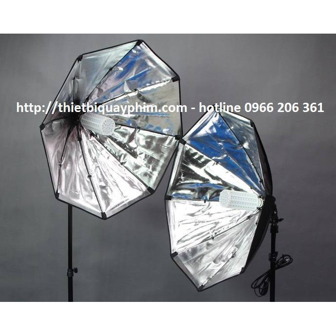 Combo 2 đèn LED360 40w softbox bát giác 75cm