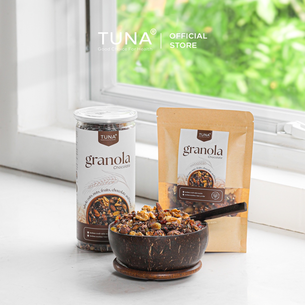 Granola Ngũ cốc Ăn Kiêng Không Đường Vị Chocolate By Tuna