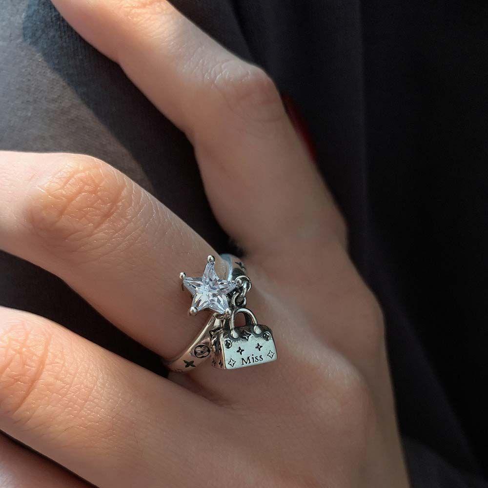 Nhẫn Hình Ngôi Sao Thời Trang|Phong Cách Hàn Quốc