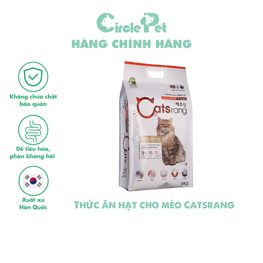 Thức Ăn Hạt Cho Mèo Catsrang Thơm Ngon Dành Cho Nhiều Lứa Tuổi Xuất Xứ Hàn Quốc - Circle Pet