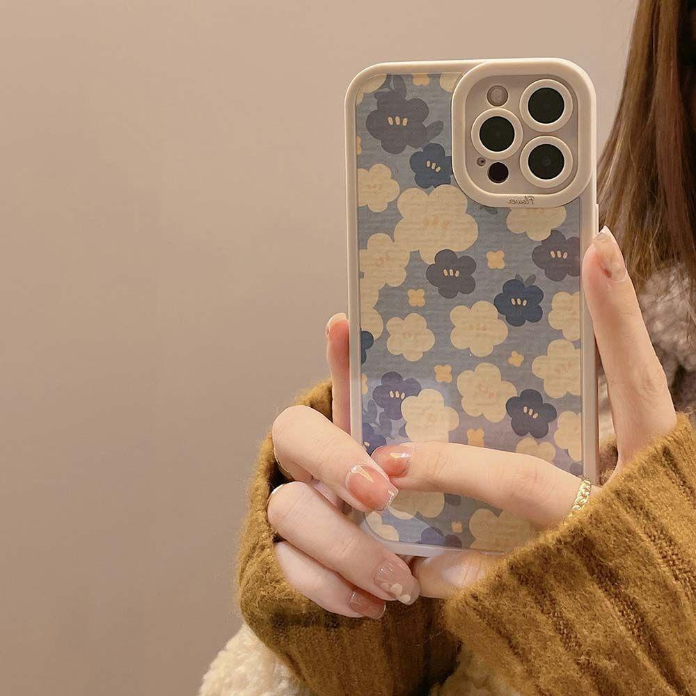 Ốp Điện Thoại Mềm Siêu Mỏng Họa Tiết Hoa Màu Kẹo Cho iPhone 13