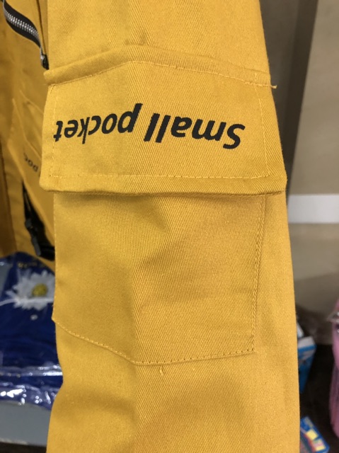 Áo Khoác Jean Kaki TÚI DÂY KÉO 2 MÀU Ulzzang Unisex 1hitshop