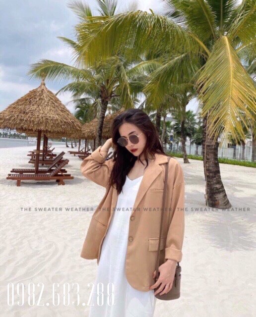 Áo nữ blazer 2 khuy chất liệu cao cấp kiểu hàn | WebRaoVat - webraovat.net.vn