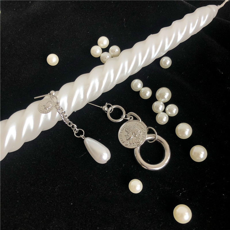 Khuyên Tai Dáng Dài Đính Ngọc Trai Phong Cách Hàn Quốc 22642 Mới