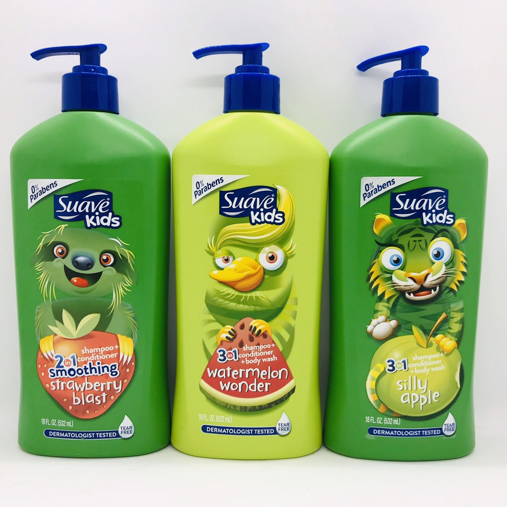 Sữa Tắm Gội Xả Suave Kids 3in1 2in1 Tổng Hợp Các Mã 532ml