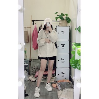 Áo len cadigan lông thỏ