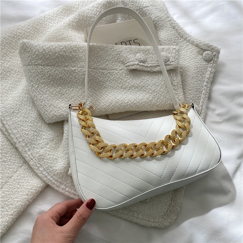 Túi đeo vai IELGY hình bán nguyệt phong cách cổ điển thời trang tùy chọn màu sắc dành cho nữ