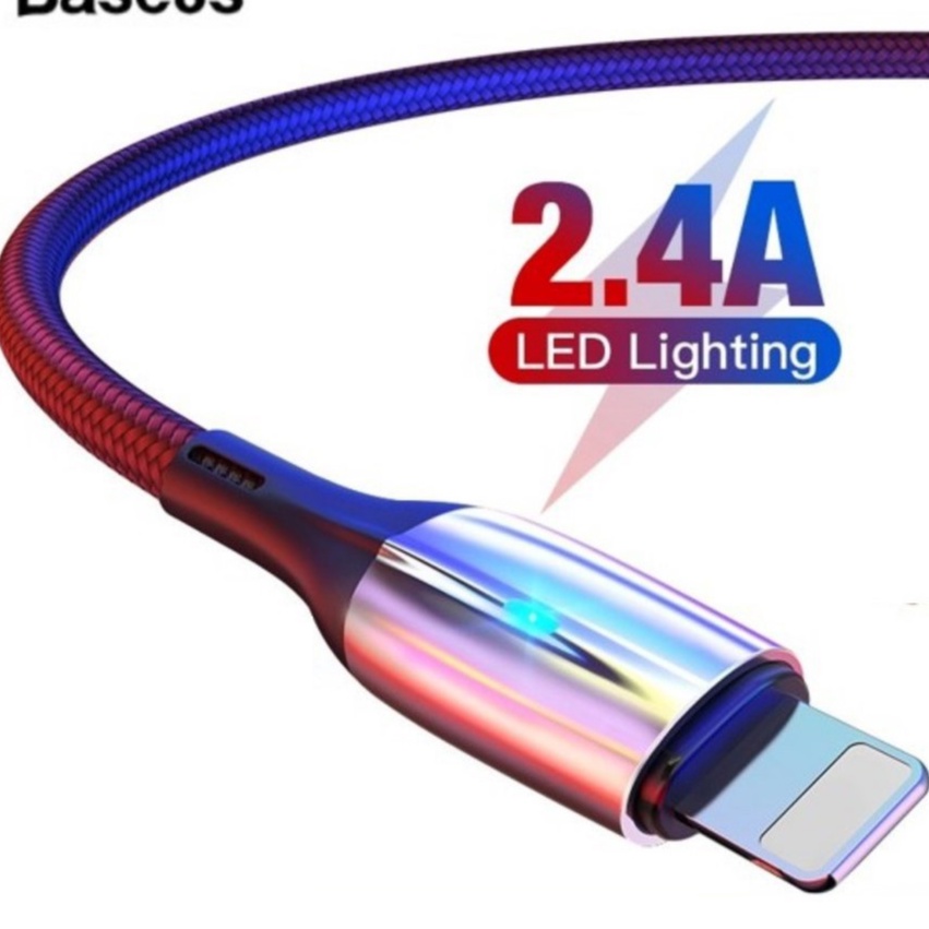 🌟CHÍNH HÃNG 🌟Dây Cáp 1M 2M, 2.4A Sạc Nhanh dù Ip 7 8 x xs 11 12 13💎Cao Cấp Truyền Dữ Liệu- có báo đèn đổi màu💎chống gãy